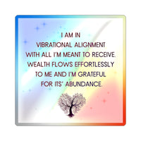 Wealth + Abundance Affirmation Sticker