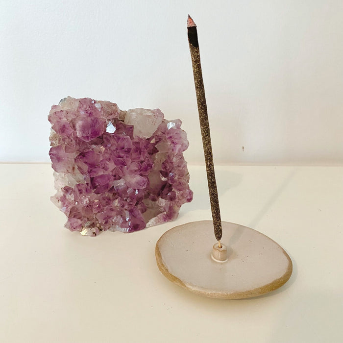 incense and holder